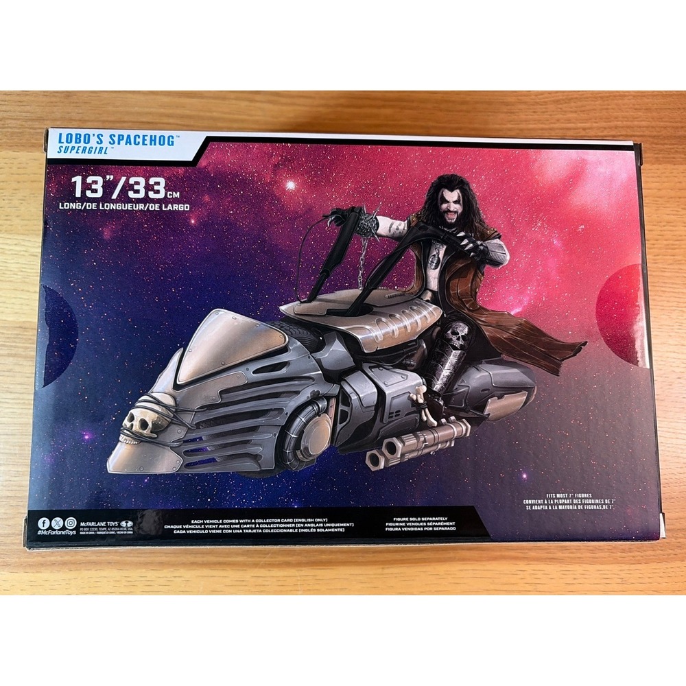 New -Lobo's Spacehog, DC Multiverse McFarlane Toys, Supergirl Movie, Jason Momoa